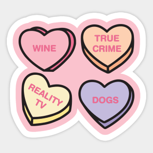 Conversation Hearts Sticker